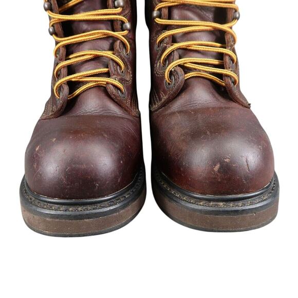 LaCrosse Shoes Mens 7.5 Work Boots Steel Toe Leather Mid Lace Up Slip Resistant main image 10